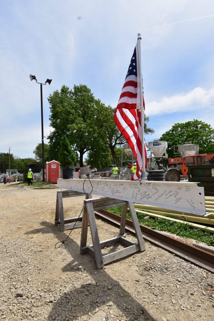 The steel beam