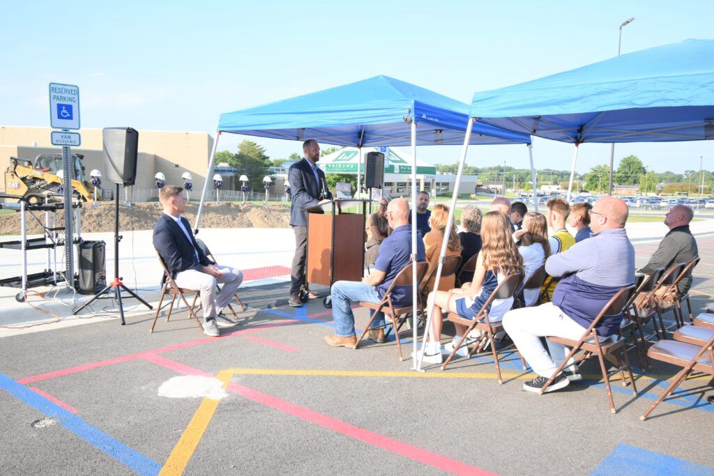 Architect sharing remarks