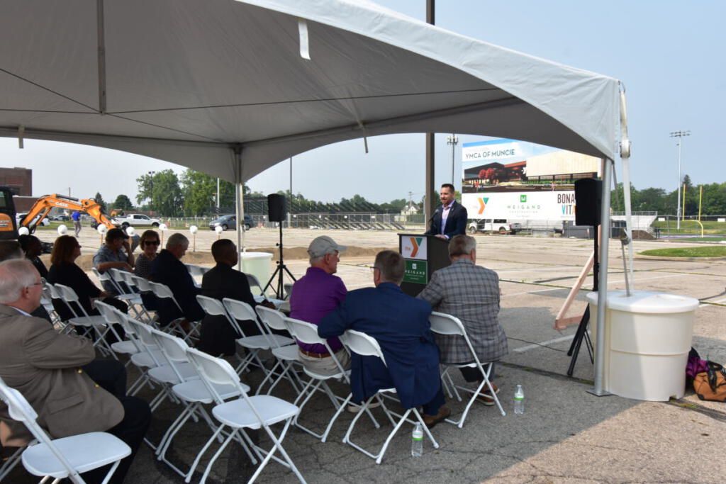 YMCA President and CEO Chad Zaucha sharing some thoughts regarding the project.