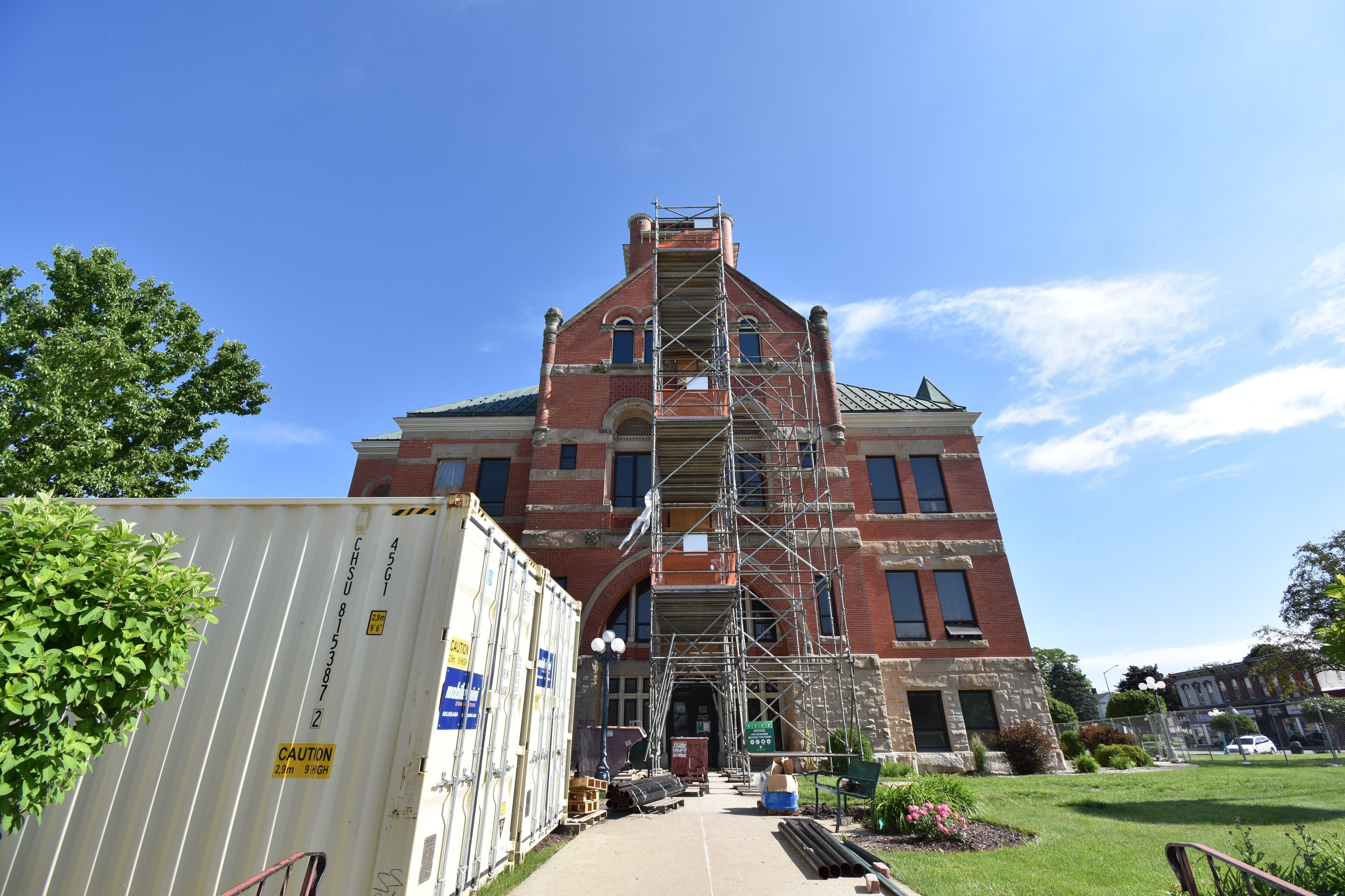 Courthouse during renovation